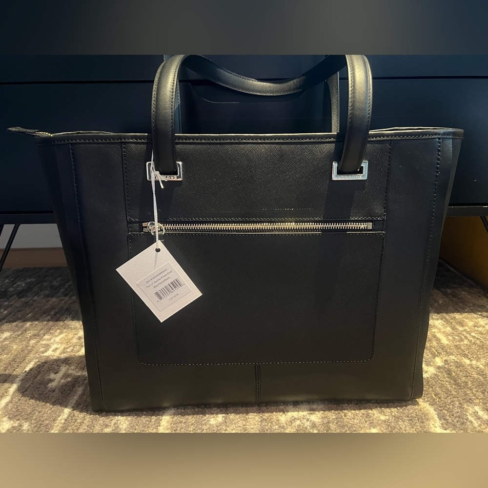NWT Lo & Sons 13” Seville Tote Black plus Prima Shell